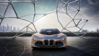 Futuristic car cityscape structure sunset - a futuristic car free wallpaper