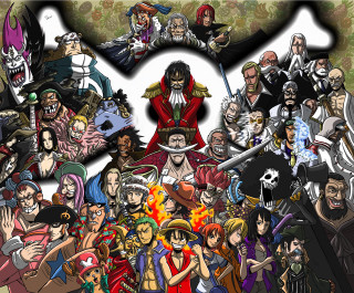 Anime characters large group center - eiichiro oda free wallpaper