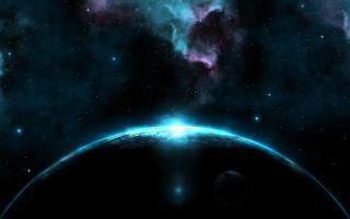 Space planet stars bright light 5 - a. hardy free wallpaper