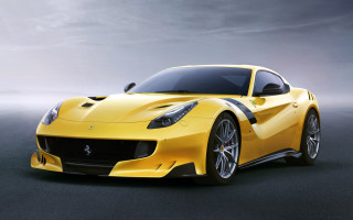 Yellow sports car studio cloudy - a yellow sports car free wallpaper