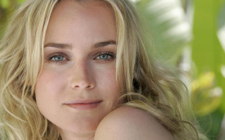 Blonde eyes green backdrop hyperrealism - blue eye free wallpaper