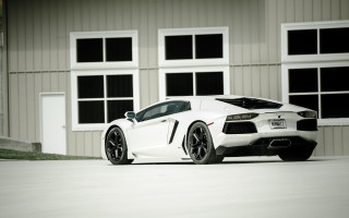 White sports car building windows 2 - window free wallpaper for desktop