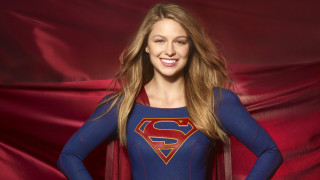 Woman superman costume pose poster - claire falkenstein free wallpaper