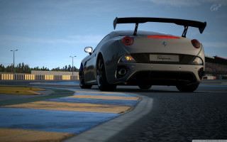 Car hood up rimlight race - a race track free wallpaper