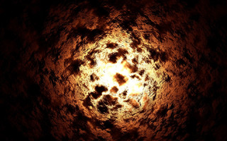 Fireball mandelbrot ambient occlusion explosion - center free wallpaper