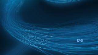 Blue background white logo blue - in the middle of the image free wallpaper