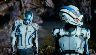 Futuristic men field mountains mecha - antipodean free wallpaper