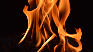 Blazing fire orange embers flames - a fire free wallpaper