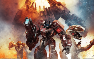 Giant robot battle scene destruction - craig mullins free wallpaper