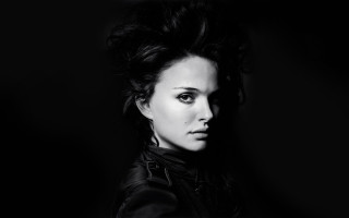 Gothic black portrait long hair - photorealistic portrait free wallpaper