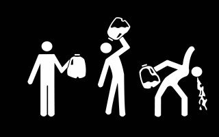 Man throws fire extinguisher hydrant - a diagram free wallpaper