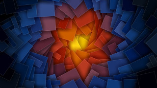 Colorful abstract yellow center blue - a yellow center in the middle free wallpaper