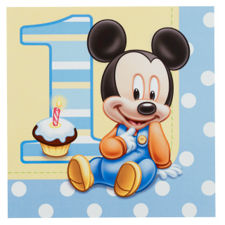 Mickey mouse birthday card cupcake - free holidays wallpaper