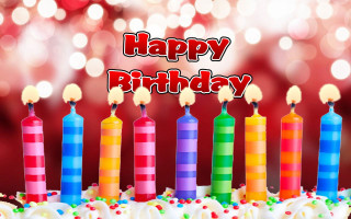 Birthday cake candles happy message - a happy birthday message free wallpaper