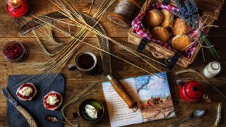 Bread food book coffee teapot - beatrix potter free wallpaper