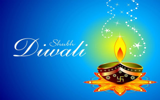 Colorful diwali lit candle blue 3 - candle free wallpaper