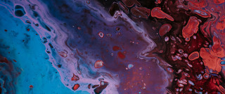 Liquid bubbles underwater space art - liquid free wallpaper
