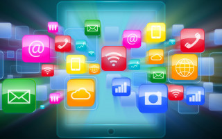 Tablet icons phone call wireframe - a wireframe diagram free wallpaper