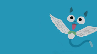 Cartoon character wings yarn mouth - a green ribbon free wallpaper