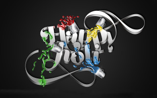 3d text black background colorful - vfx free wallpaper