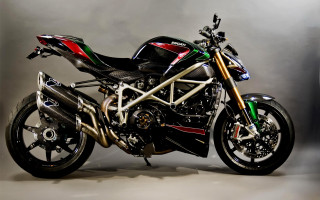 Motorcycle studio gray background red - neoclassicism free wallpaper for desktop