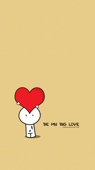 Person holding heart be my - a beige background free wallpaper