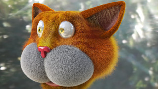 Surprised cat closeup unreal 3d - unreal engine 5 quality free wallpaper