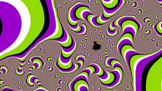 Swirly black apple green purple - swirl free wallpaper