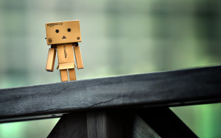 Cardboard toy wooden rail outdoor - symmetric free wallpaper