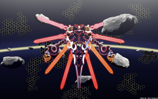 Space ship planet rocks stars - rock free wallpaper