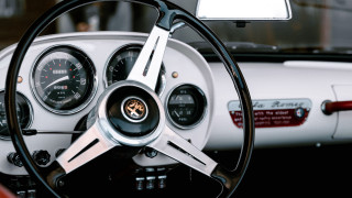 Steering wheel classic car white - the dash free wallpaper
