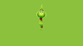 Green grin face red tie - head free wallpaper