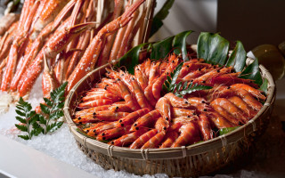 Shrimp basket seafood table professional - delaunay free wallpaper