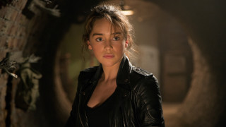 Woman dragon tunnel leather blonde - a tunnel free wallpaper