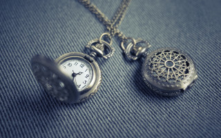 Pocket watch blue cloth chain - a blue cloth free wallpaper