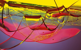 Colorful liquid abstract sculpture gradient - david lachapelle free wallpaper
