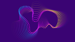 Hat purple dots head generative - c4d free wallpaper