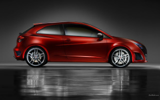 Red car dark room reflective - xf iq4 free wallpaper