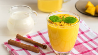 Orange juice leaf cinnamon milk 2 - cui bai free wallpaper