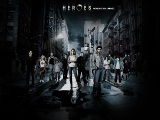 Group people city dark background - the middle free wallpaper
