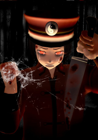 Uniform knife cellphone creepy face - creepy free wallpaper