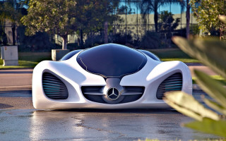 Futuristic car rainy street plant - nearby free wallpaper