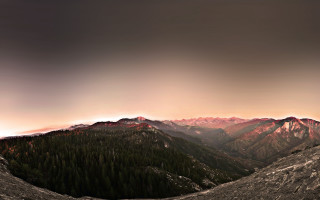 Mountain range trees cloudy sky 4 - a mountain range free wallpaper for desktop