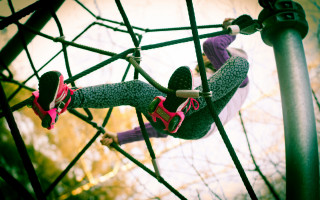 Rope course girl arabesque cherry - esther blaikie mackinnon free wallpaper