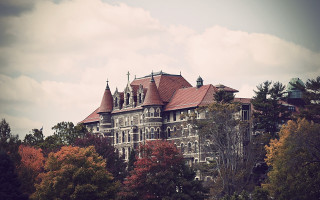 Heidelberg neo gothic tower cityscape - a large building free wallpaper