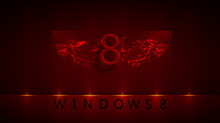 Red neon scissors windows8 promo - a red neon sign free wallpaper