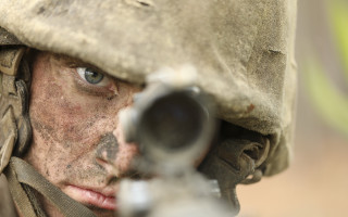Closeup gun hat face berndfasching - clear focus free wallpaper
