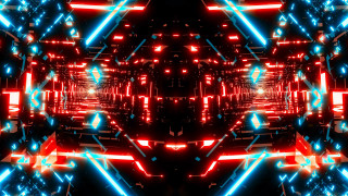 Bright light show cyberpunk neon - colorful picture free wallpaper