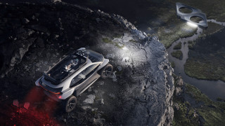 Car rocky road river bridge 2 - free textures wallpaper
