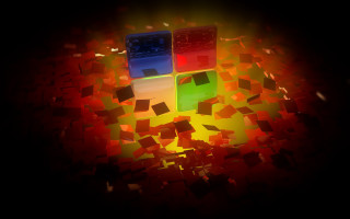 Colorful blocks table squares abstract - different color and shapes free wallpaper